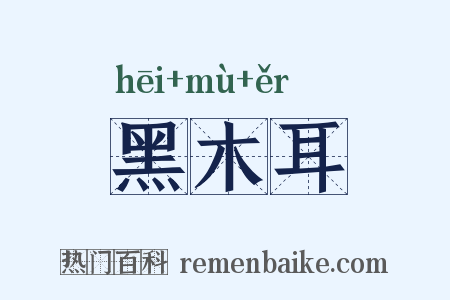 黑木耳是什么意思的图片